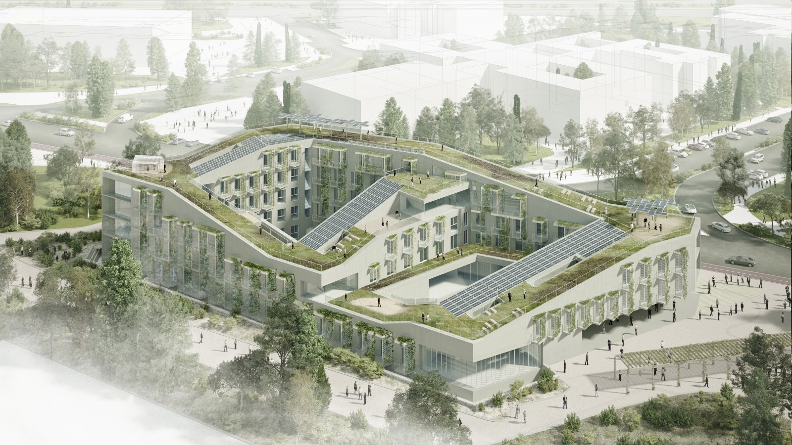 Espacios Modernos e Inclusivos Desde apartamentos confortables hasta instalaciones deportivas y de estudio, cada espacio favorece el equilibrio entre convivencia y privacidad.